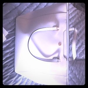 Cream color tote, Large, 12” x 6” x 11”